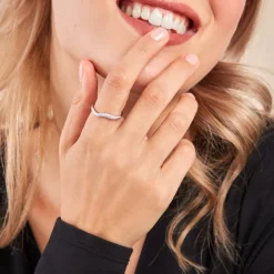 Histoire d'Or Bague Nandie Argent Blanc Oxyde De Zirconium New