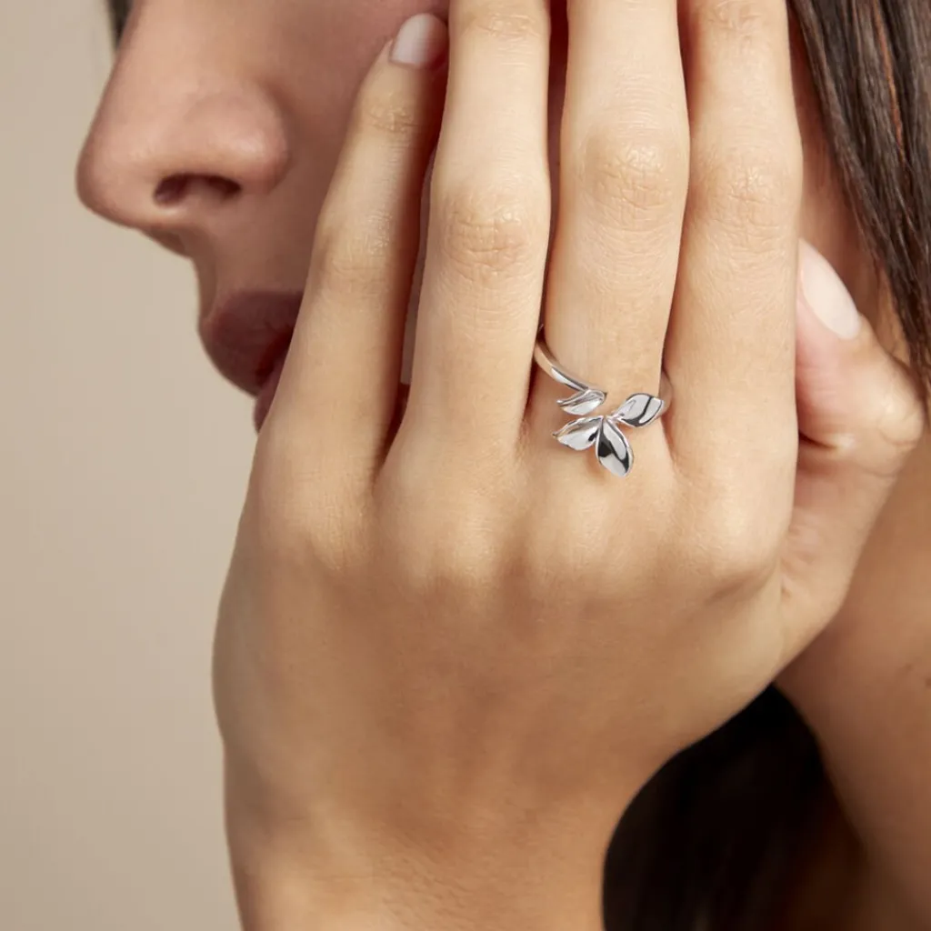 Histoire d'Or Bague Narcisse Dream Argent Blanc Hot