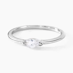 Histoire d'Or Bague Navette De Zirconium argent blanc oxyde Hot
