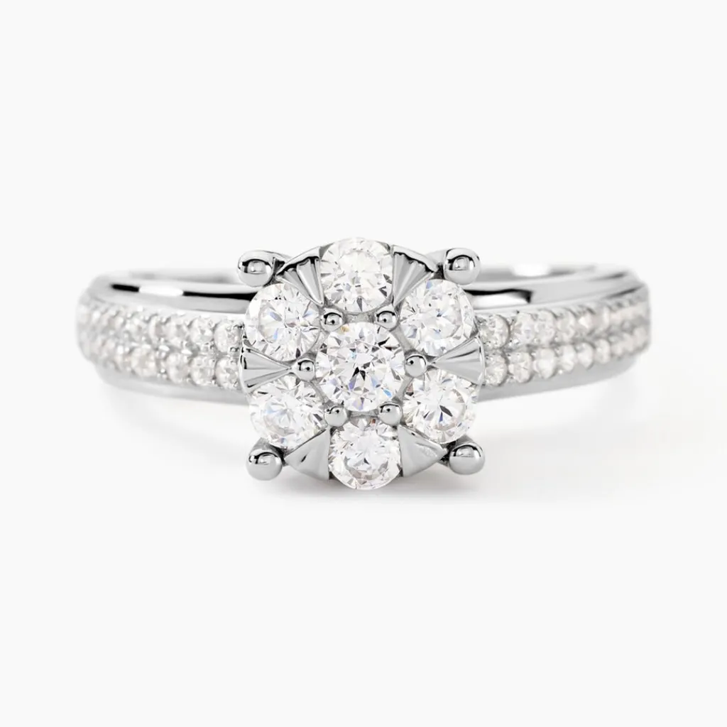 Histoire d'Or Bague Nazare Or Blanc Oxyde De Zirconium Discount