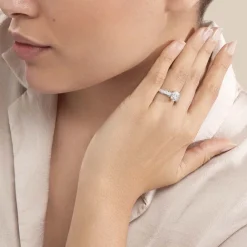 Histoire d'Or Bague Nazare Or Blanc Oxyde De Zirconium Discount