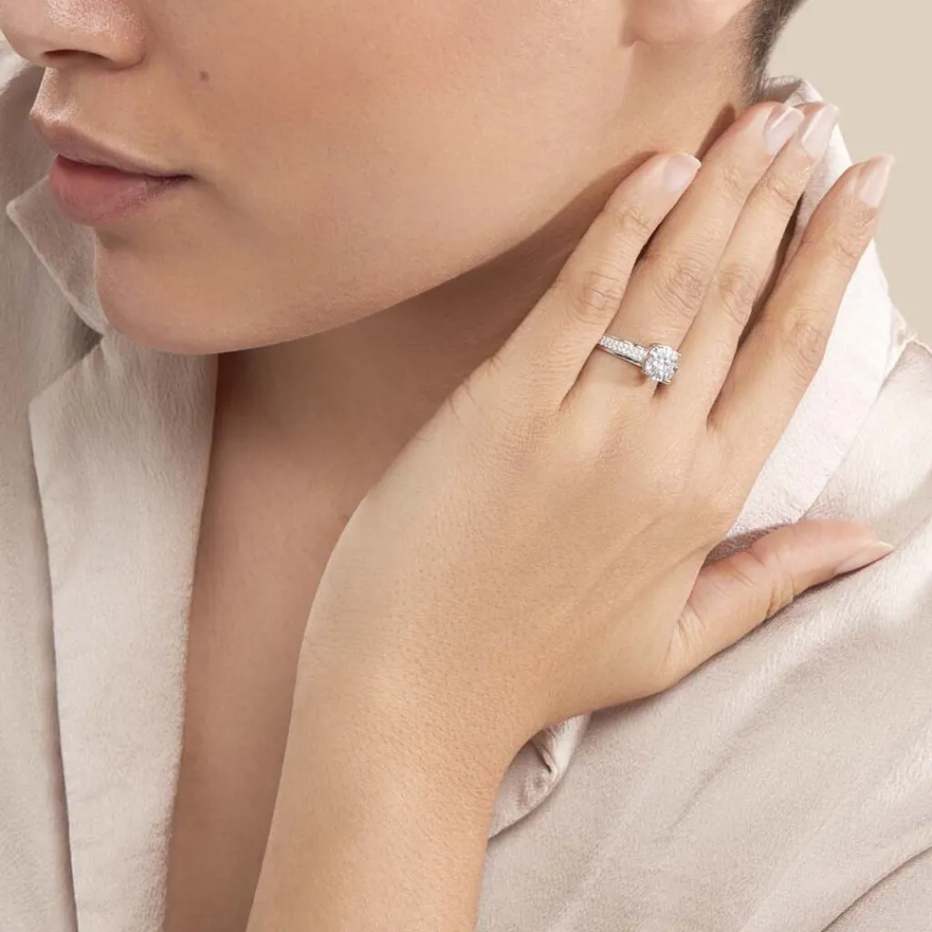 Histoire d'Or Bague Nazare Or Blanc Oxyde De Zirconium Discount