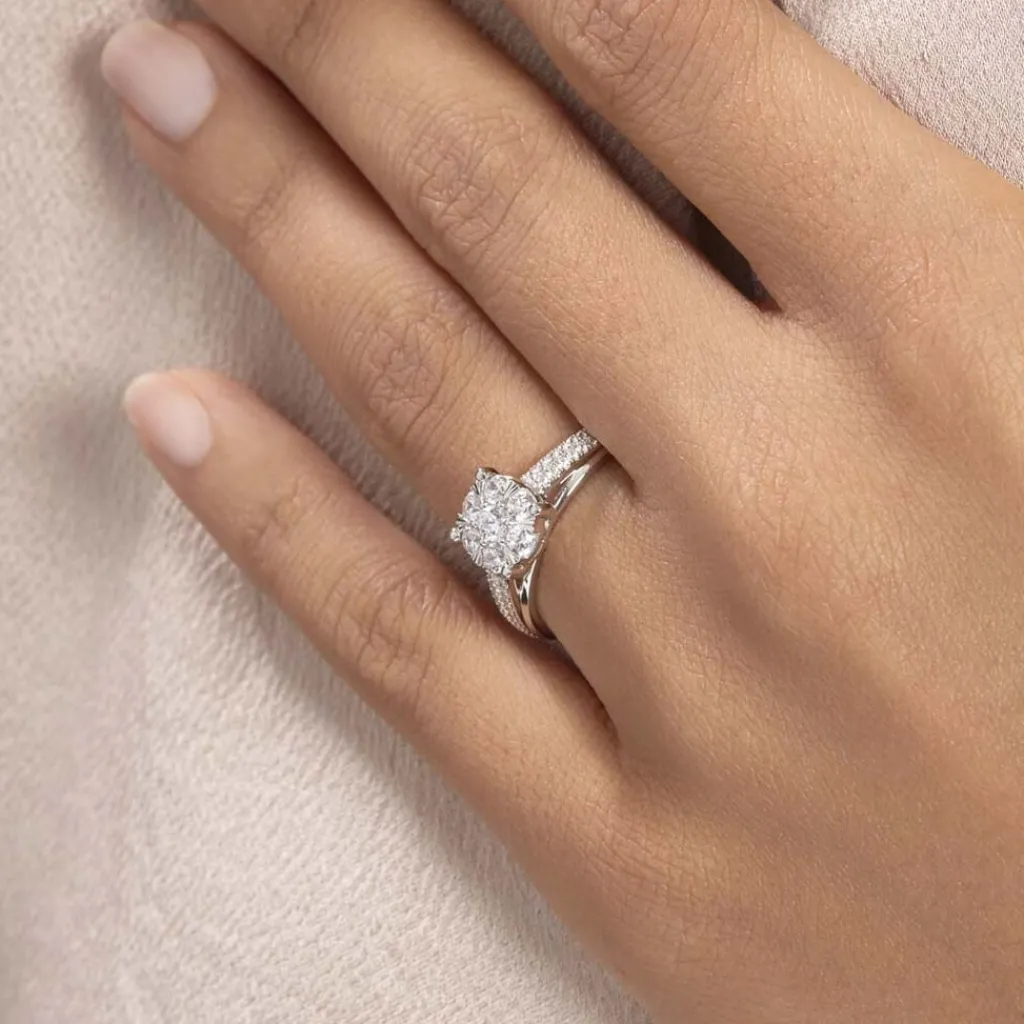 Histoire d'Or Bague Nazare Or Blanc Oxyde De Zirconium Discount