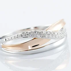 Histoire d'Or Bague Nene Or Bicolore Diamant Discount