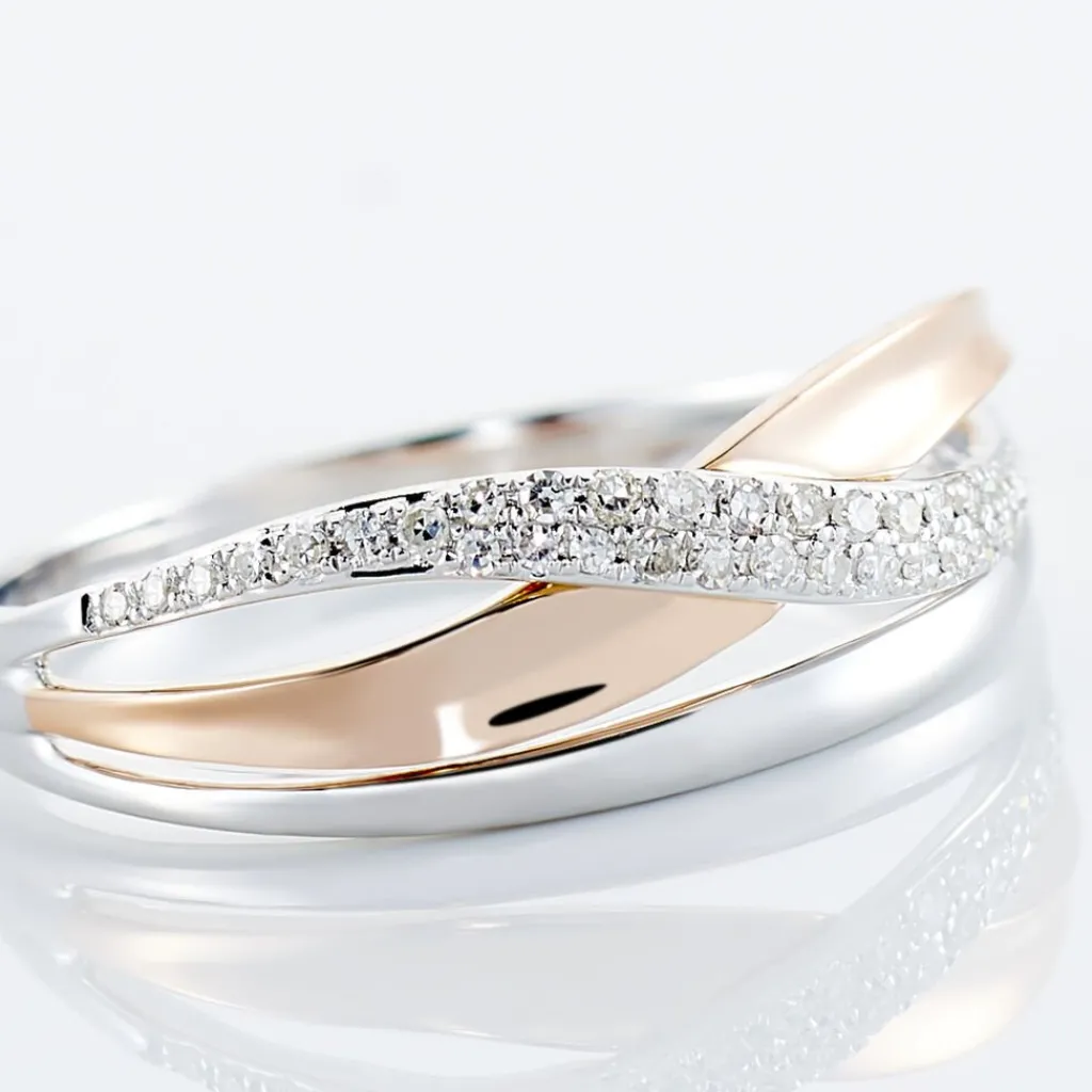 Histoire d'Or Bague Nene Or Bicolore Diamant Discount