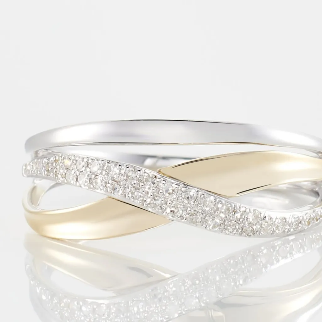 Histoire d'Or Bague Nene Or Bicolore Diamant Sale