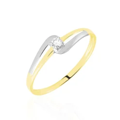 Histoire d'Or Bague Nesryne De Zirconium or bicolore oxyde Discount