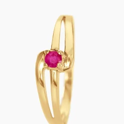 Histoire d'Or Bague Nesryne or jaune rubis Best