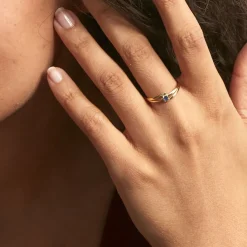 Histoire d'Or Bague Nesryne Or Jaune Saphir or jaune saphir noir Sale