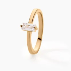 Histoire d'Or Bague Nila Plaqué Or Jaune Oxyde De Zirconium Best