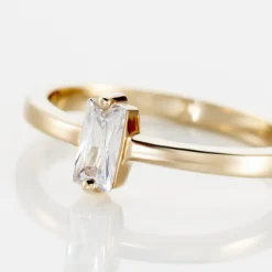 Histoire d'Or Bague Nila Plaqué Or Jaune Oxyde De Zirconium Best