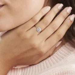 Histoire d'Or Bague Ninon Or Blanc Oxyde De Zirconium