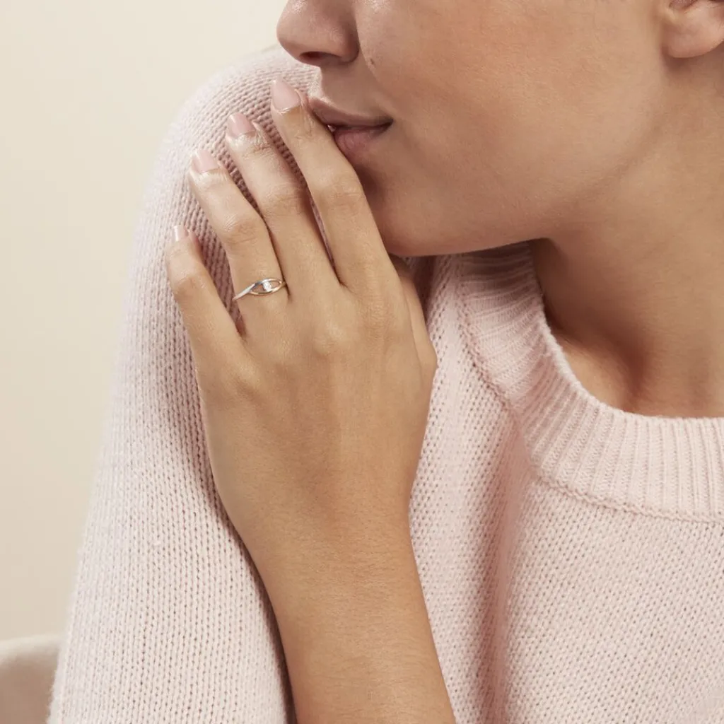 Histoire d'Or Bague Nohane Or Bicolore Diamant New