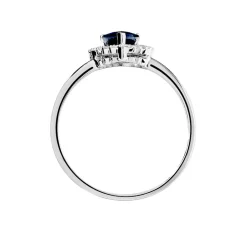 Histoire d'Or Bague Nola Or Blanc Saphir Et Diamant Sale