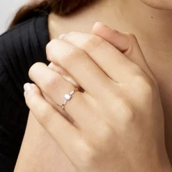 Histoire d'Or Bague Norhen Or Rose Oxyde De Zirconium Discount