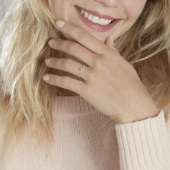 Histoire d'Or Bague Noria Or Blanc Topaze Et Oxyde De Zirconium Clearance