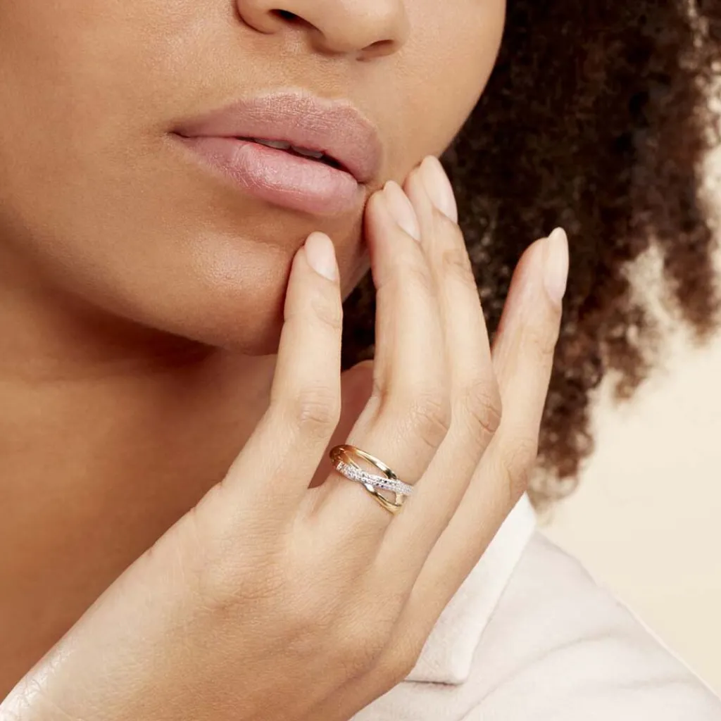 Histoire d'Or Bague Nuccia Or Bicolore Diamant Discount