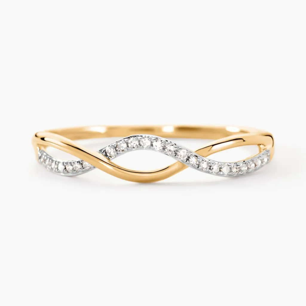 Histoire d'Or Bague Nucia Or Jaune Diamant Sale