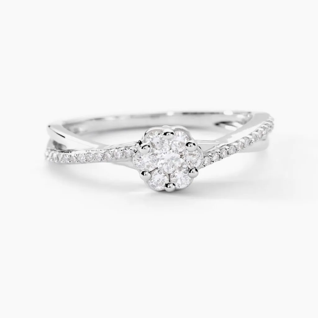 Histoire d'Or Bague Nusa Or Blanc Diamant Discount