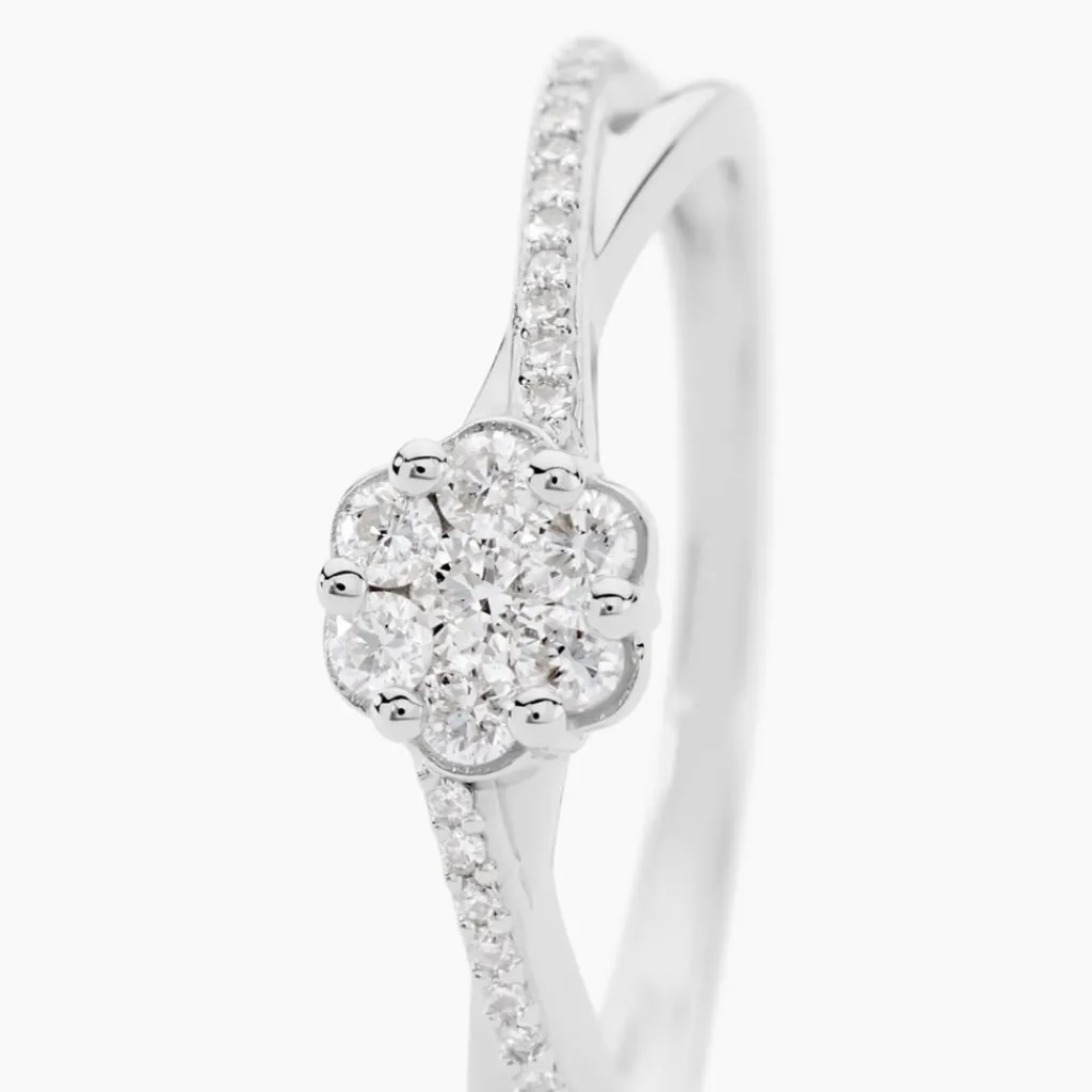 Histoire d'Or Bague Nusa Or Blanc Diamant Discount