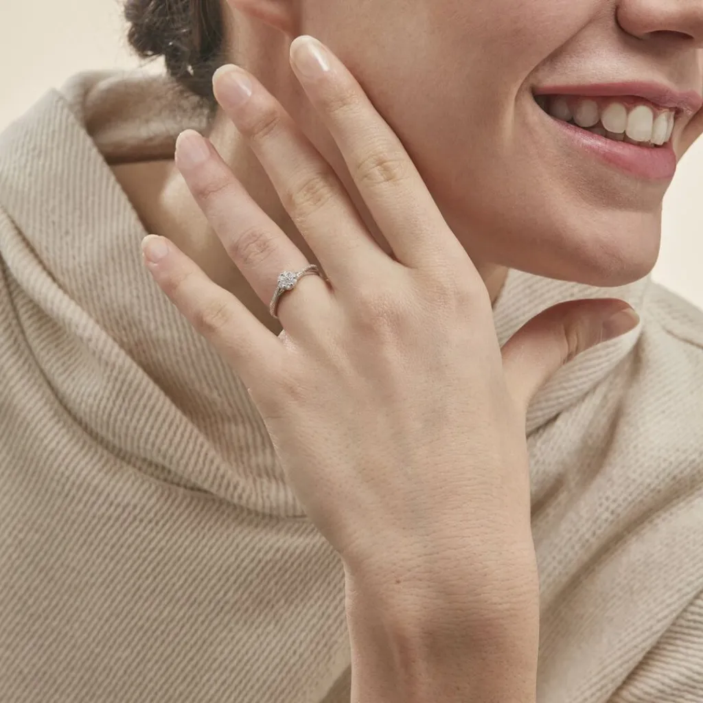 Histoire d'Or Bague Nusa Or Blanc Diamant Discount