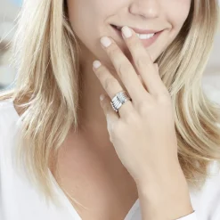 Histoire d'Or Bague Nyla Argent Blanc New
