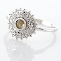 Histoire d'Or Bague Nyoko Argent Blanc Labradorite Hot