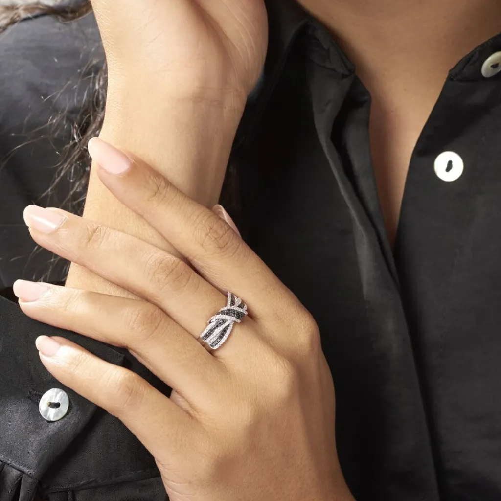 Histoire d'Or Bague Oaxaca Or Blanc Diamant Discount