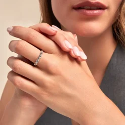 Histoire d'Or Bague Ocean Argent Blanc Best