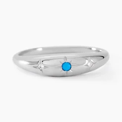 Histoire d'Or Bague Ocean Argent Blanc Oxyde De Zirconium argent blanc oxyde bleu Clearance