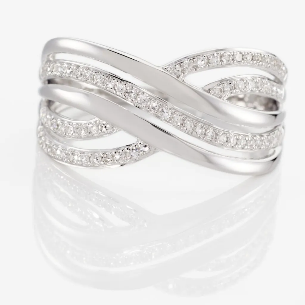 Histoire d'Or Bague Ocean Or Blanc Diamant