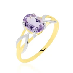Histoire d'Or Bague Or Bicolore Bonnie Améthyste or bicolore amethyste violette Outlet