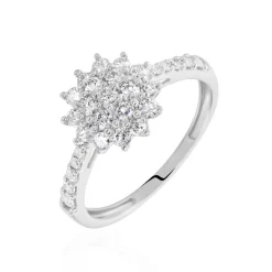 Histoire d'Or Bague Or Blanc Chouchana Diamant Synthetique Outlet