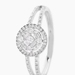 Histoire d'Or Bague Or Blanc Collection 1986 Diamants Online