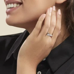 Histoire d'Or Bague s or blanc diamant Best