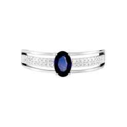 Histoire d'Or Bague Or Blanc Enea Saphir Diamants Hot