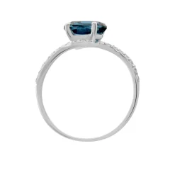 Histoire d'Or Bague Or Blanc Erwin Topaze Oxydes De Zirconium Discount