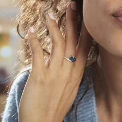 Histoire d'Or Bague Or Blanc Erwin Topaze Oxydes De Zirconium Discount