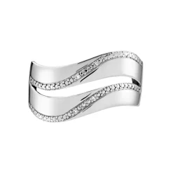 Histoire d'Or Bague Or Blanc Kristiina Diamants Discount