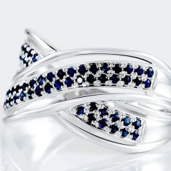 Histoire d'Or Bague Or Blanc Mauraine Saphirs Clearance