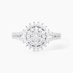 Histoire d'Or Bague Or Blanc Mirel Oxyde Hot