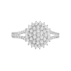 Histoire d'Or Bague Or Blanc Mirel Oxyde Hot