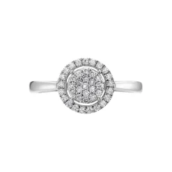Histoire d'Or Bague Or Blanc Nawra Diamants Synthétiques Online