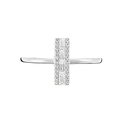 Histoire d'Or Bague Or Blanc Oxyde De Zirconium Outlet