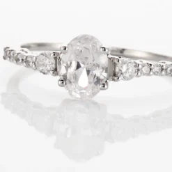 Histoire d'Or Bague Or Blanc Peadar Oxyde De Zirconium Outlet