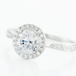 Histoire d'Or Bague Or Blanc Pelagius Oxyde De Zirconium Best