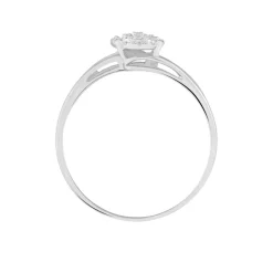 Histoire d'Or Bague Or Blanc Rosalane Diamants Hot