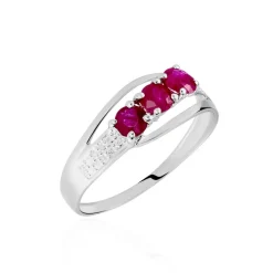 Histoire d'Or Bague Or Blanc Rubis