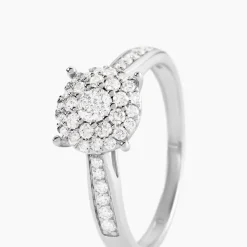 Histoire d'Or Bague Or Blanc  Shirlene Diamant Synthetique New