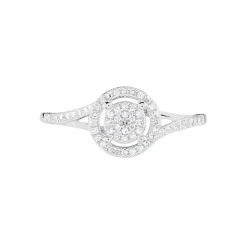 Histoire d'Or Bague Or Blanc Verna Diamants Cercle Hot